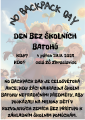 V pátek nás čeká den bez školních batohů